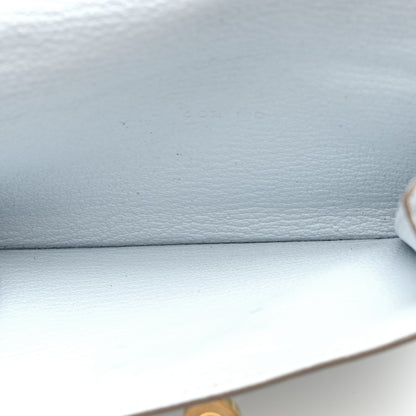 Hermes Chevre Mysore Kelly Pocket Compact Wallet Bleu Brume 5 of 7
