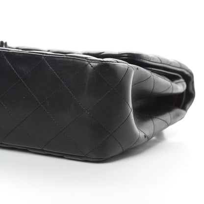 Chanel Lambskin Quilted Jumbo Double Flap Black 10 of 17