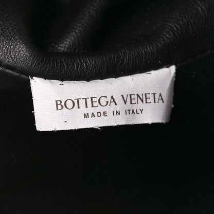 Bottega Veneta Metallic Bark Calfskin Embossed The Pouch Oversized Clutch Silver 8 of 11