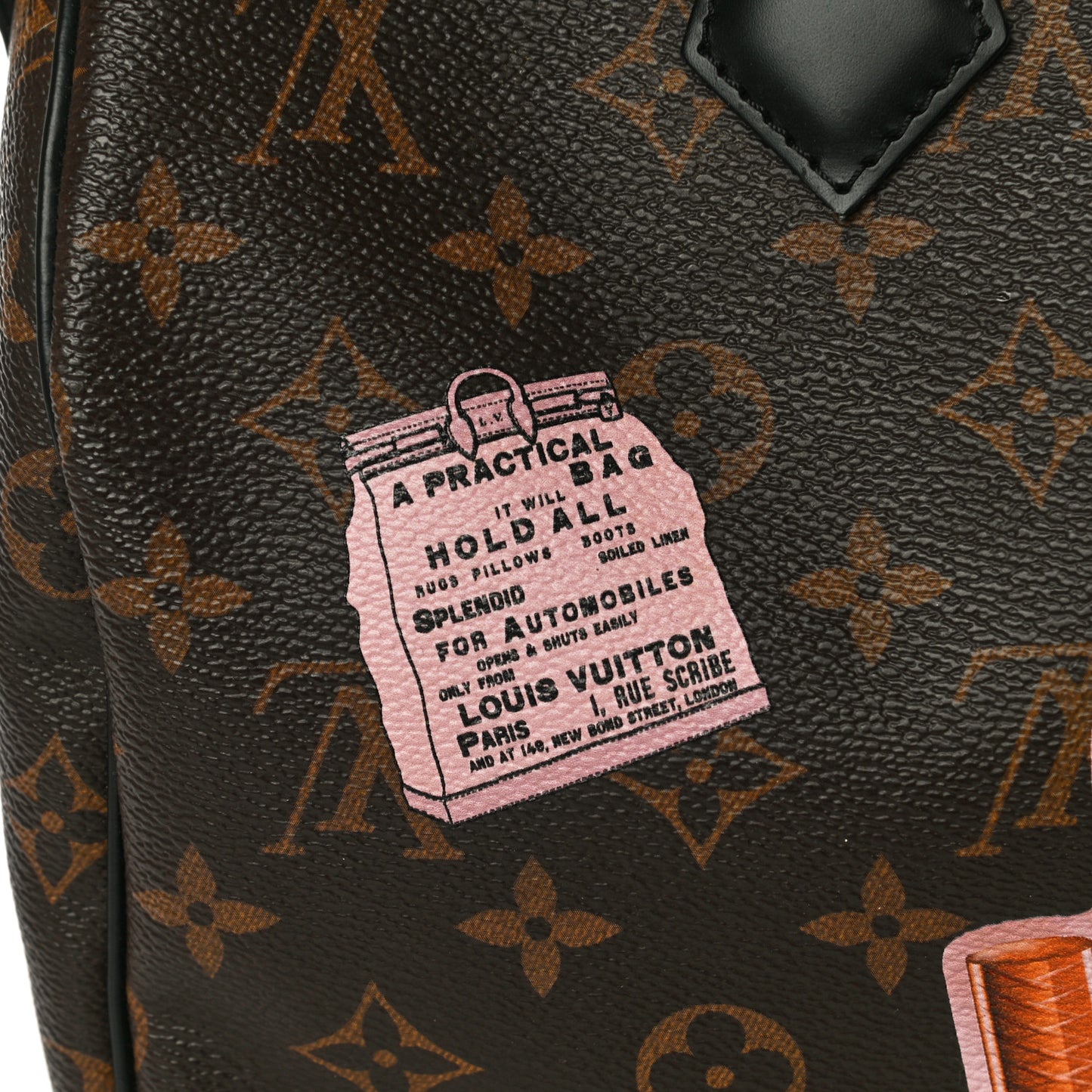 Monogram My World Tour Speedy Bandouliere 30 Black