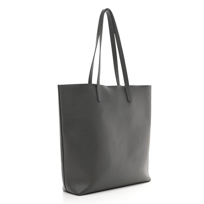 Saint Laurent Calfskin North-South Shopping Tote Storm 4 of 13