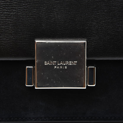 Saint Laurent Smooth Calfskin Suede Medium Bellechasse Black 11 of 14