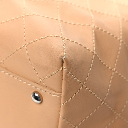 Chanel Calfskin Stitched Large Shopping Tote Beige 11 of 16