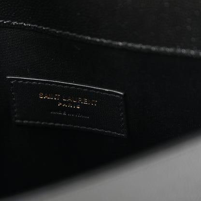 Saint Laurent Grain De Poudre Uptown Pouch Black 6 of 6