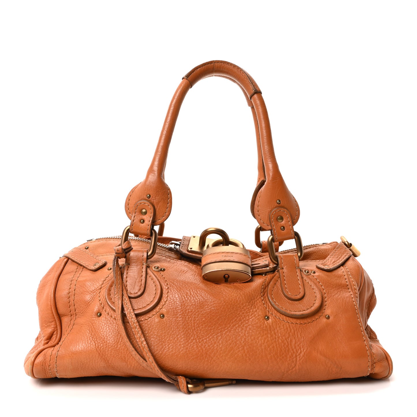 Calfskin Medium Paddington Satchel Tan