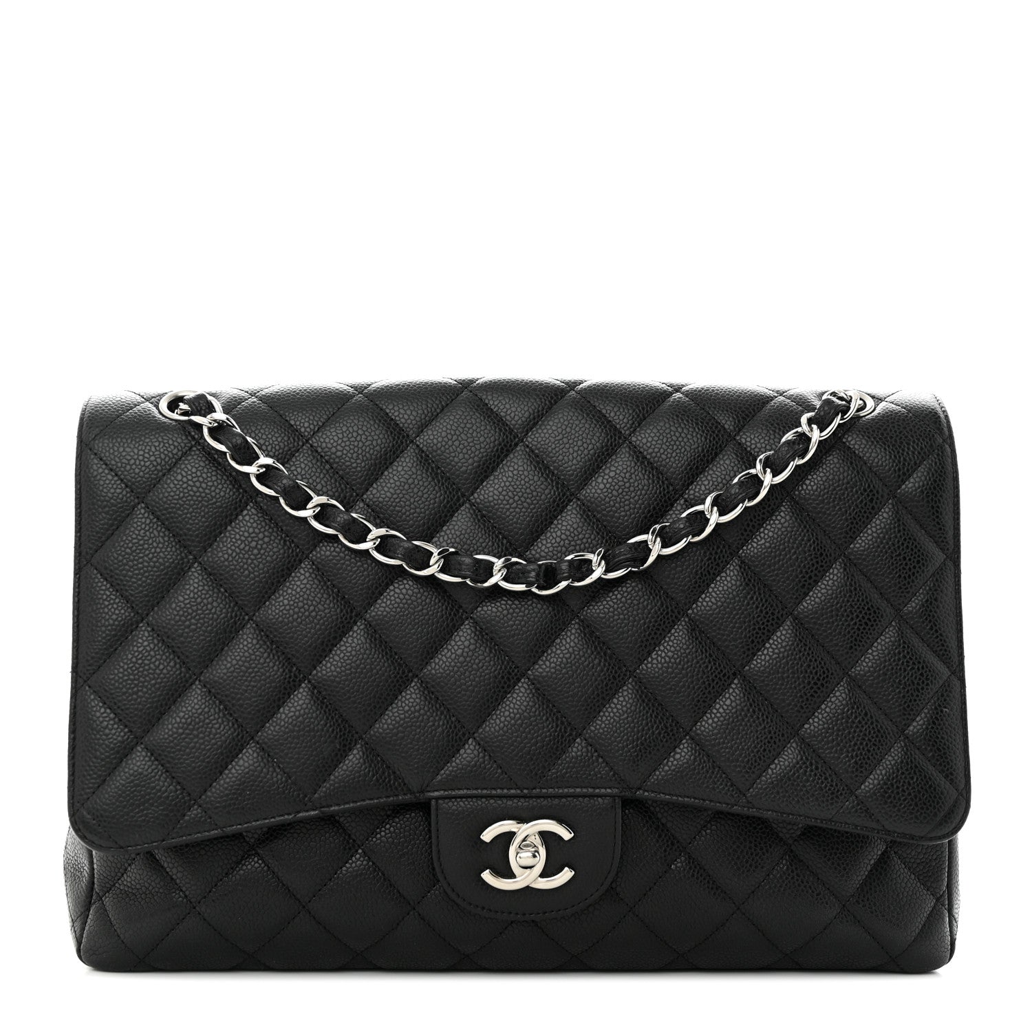Chanel Caviar Quilted Maxi Single Flap Black 1 of 13