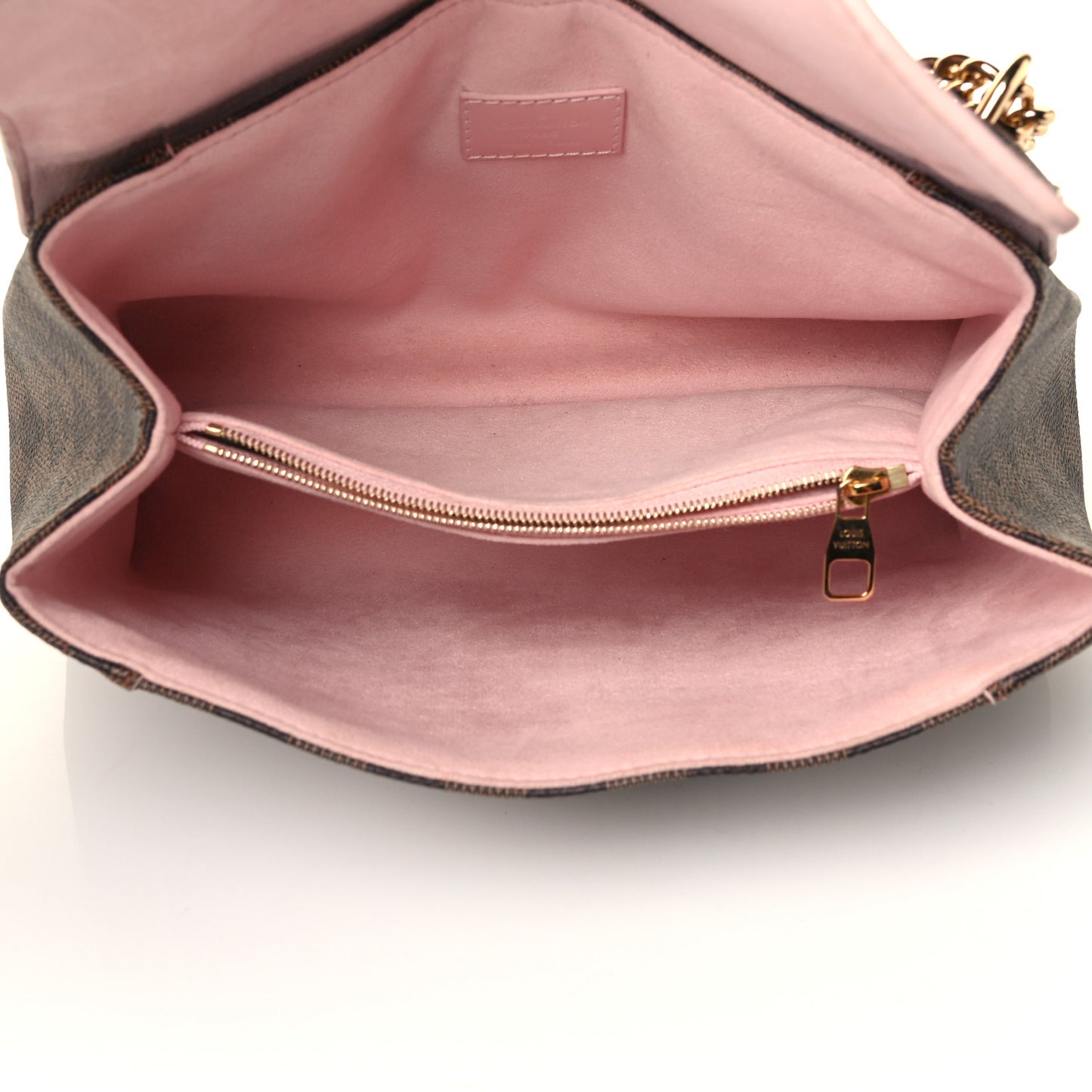 Damier Ebene Caissa Clutch Rose Ballerine