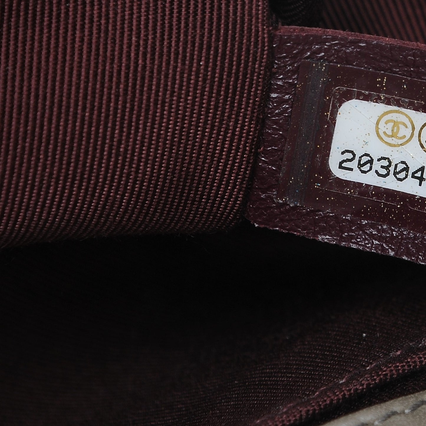 Calfskin Tweed Medium Boy Flap Dark Beige