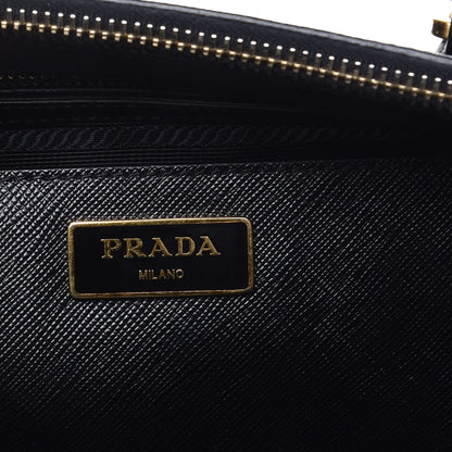 Prada Saffiano Medium Galleria Double Zip Tote Black 7 of 9