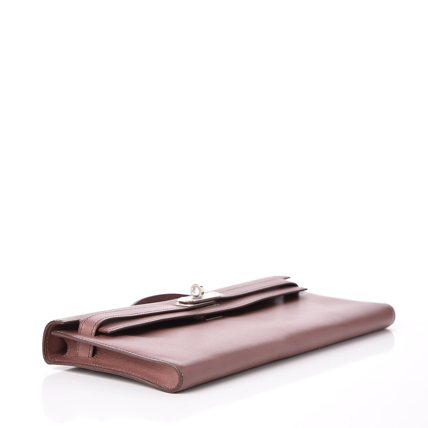 Hermes Tadelakt Kelly Cut Clutch Pochette Griolet 5 of 23