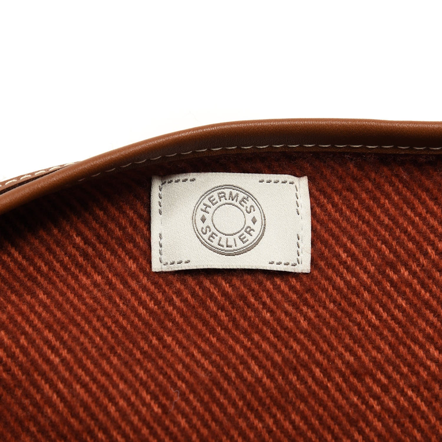 Hermes Merino Wool Cashmere Rocabar Poncho Rouge H 2 of 3