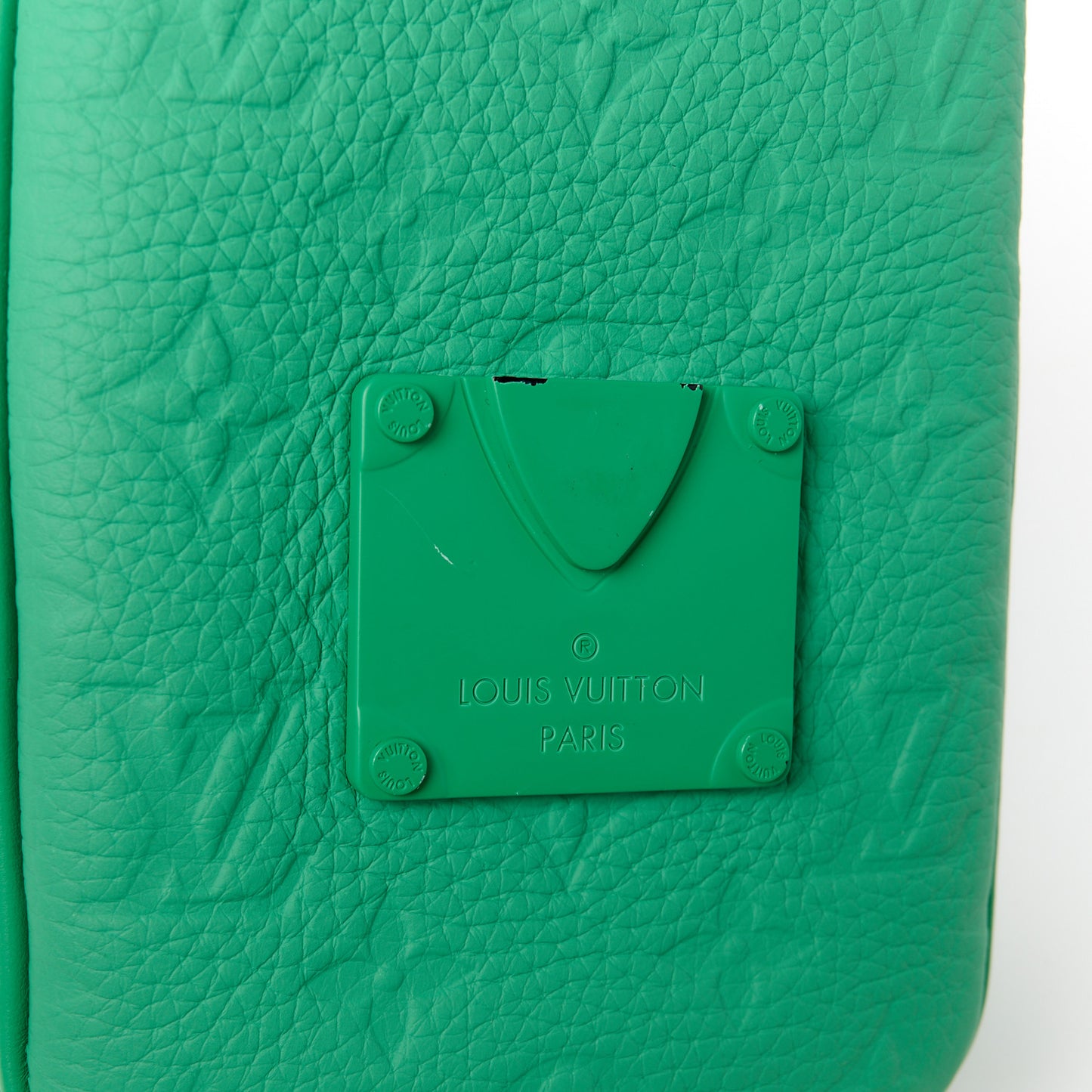 Taurillon Monogram S Lock Wearable Wallet Minty Green