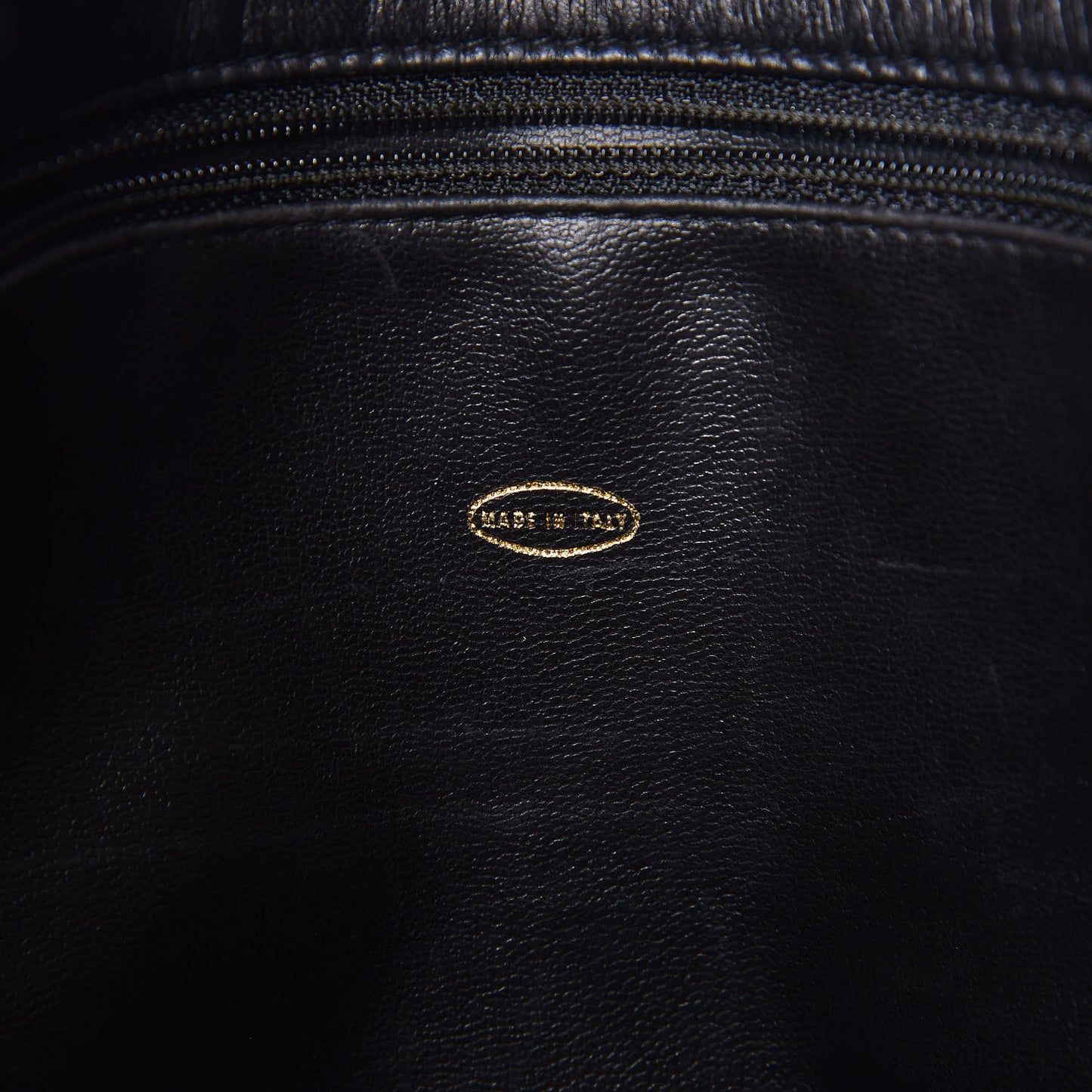 Lambskin Quilted Shopping Tote Black