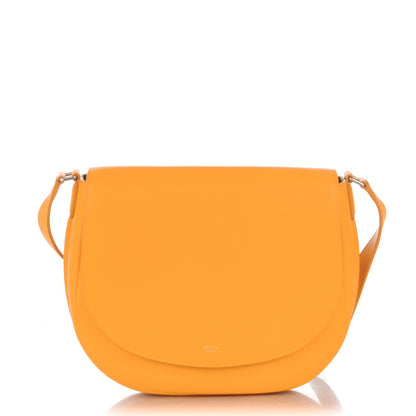 Celine Grained Calfskin Trotteur Messenger Saffron 1 of 8