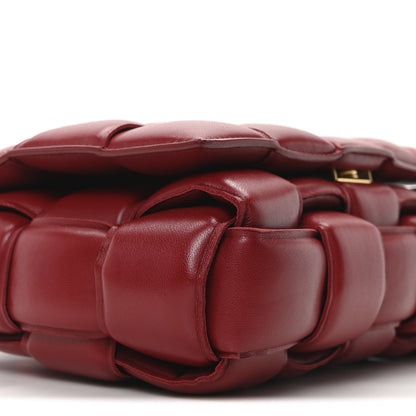 Bottega Veneta Nappa Maxi Intreccio Padded Cassette Crossbody Bag Dark Red 8 of 9