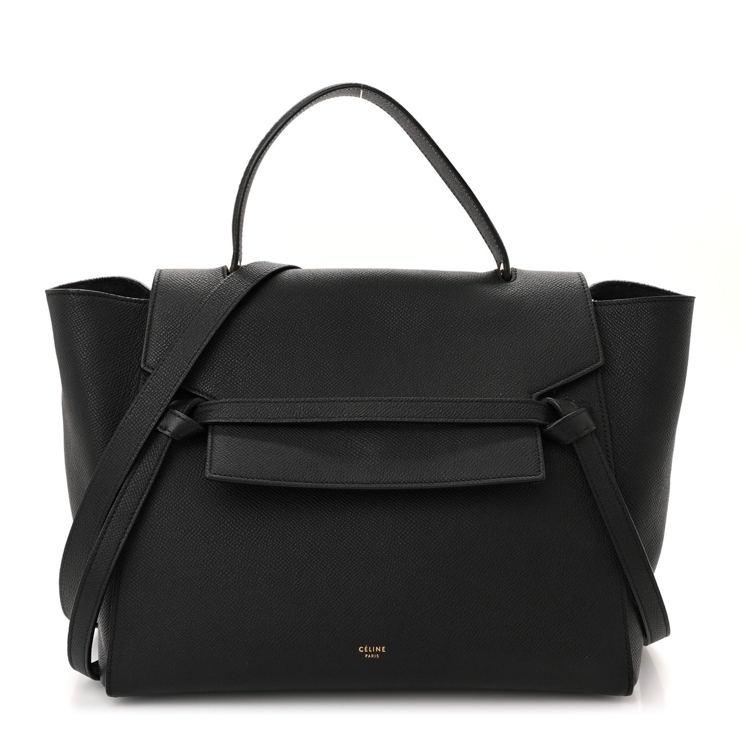 Grained Calfskin Mini Belt Bag Black