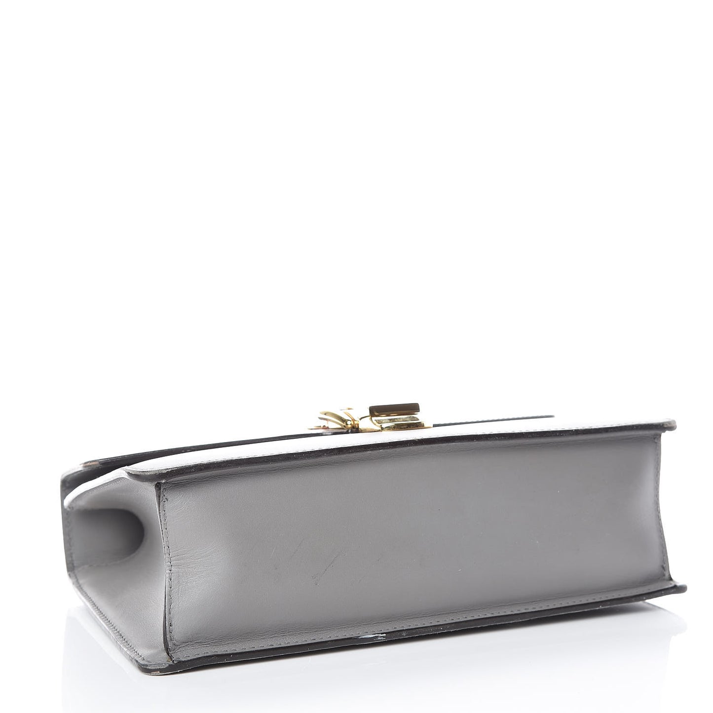 Calfskin Small Sylvie Shoulder Bag Deep Grey