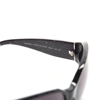 Chanel CC Crystal Sunglasses 5150-B Black 6 of 8