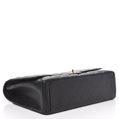Chanel Caviar Quilted Maxi Double Flap Black 4 of 13