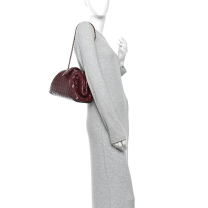 Bottega Veneta Nappa Intrecciato Teen The Lauren 1980 Clutch With Chain  Barolo 2 of 10