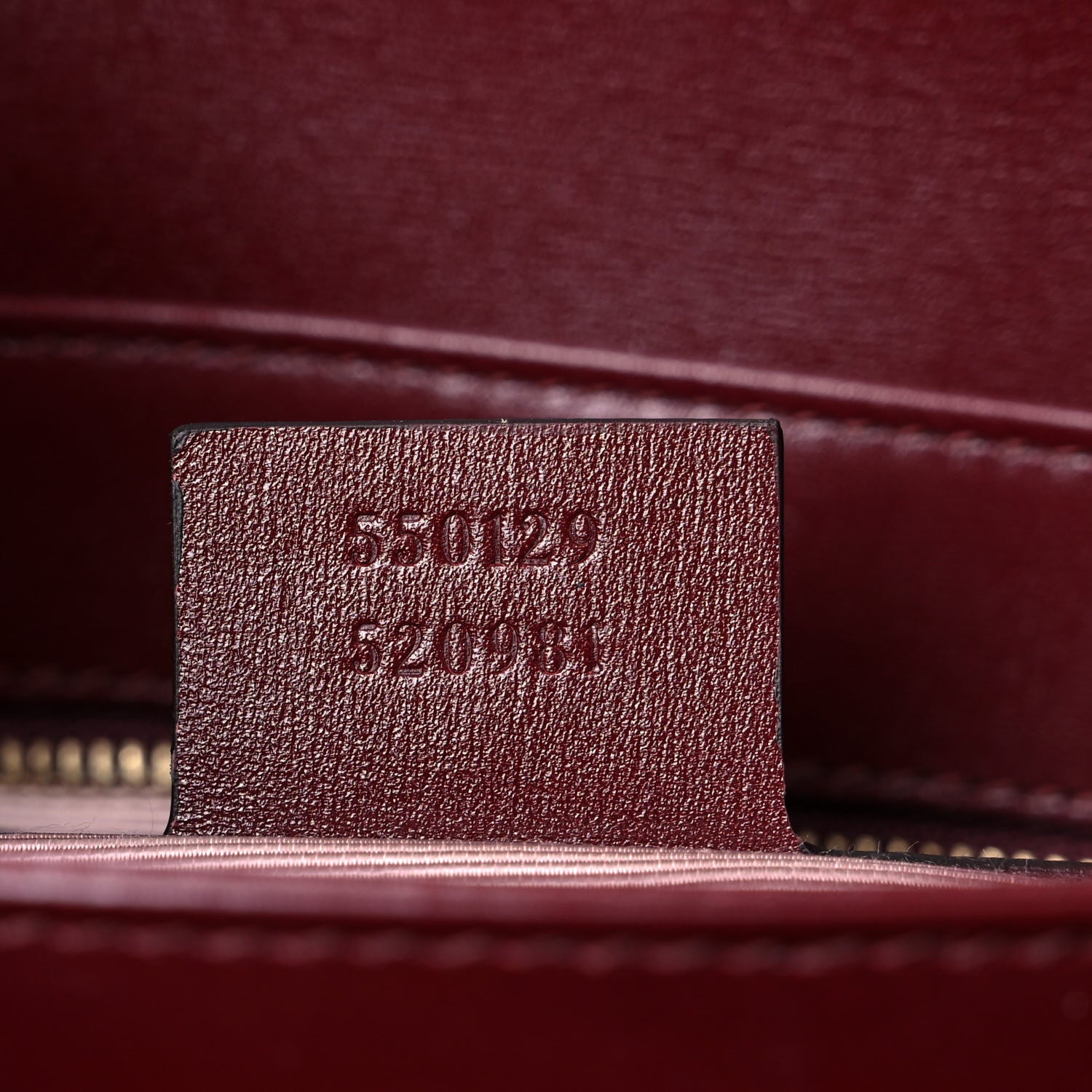 Gucci Vitello Palmellato Lux Small Arli Flap Shoulder Bag Vintage Bordeaux 7 of 9