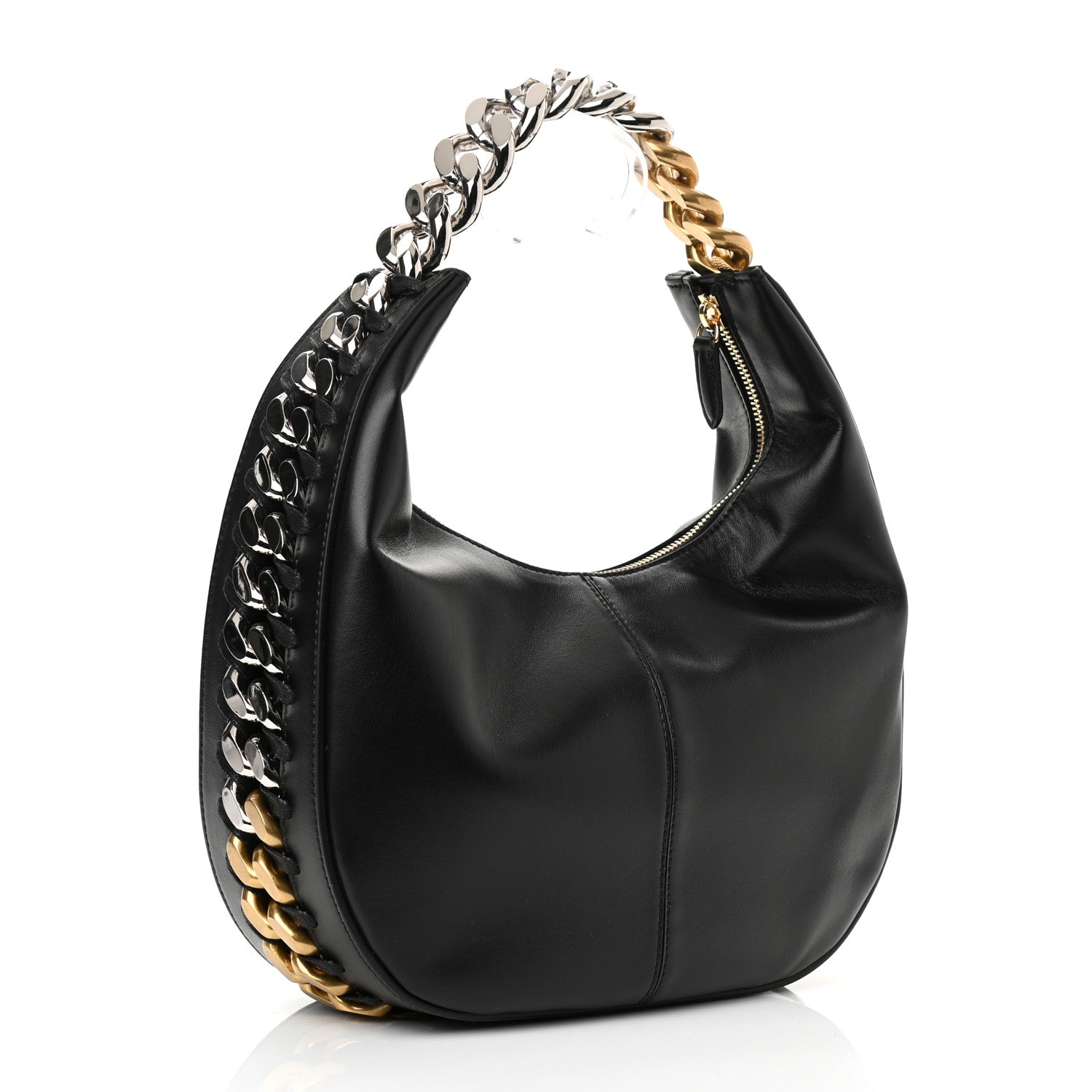 Stella McCartney Eco Alter Nappa Frayme Small Zipit Shoulder Bag Black 3 of 6