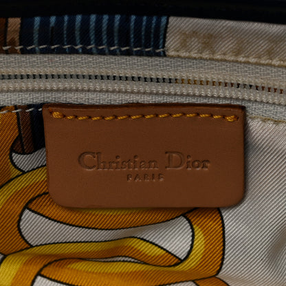 Christian Dior Denim Calfskin Saddle Bag Blue 6 of 10