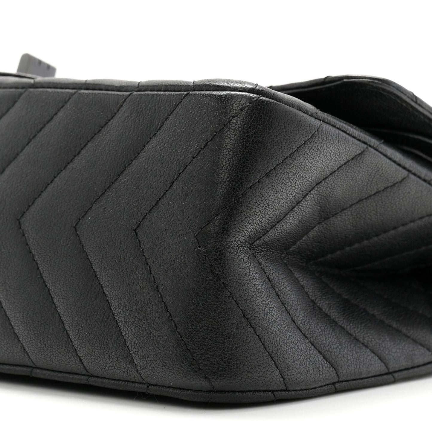 Sheepskin Chevron Quilted 2.55 Reissue 225 Double Flap So Black