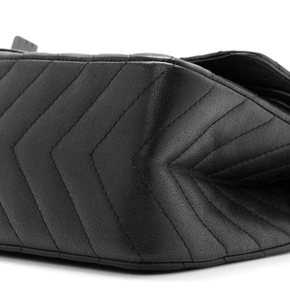 Chanel Sheepskin Chevron Quilted 2.55 Reissue 225 Double Flap So Black 10 of 10