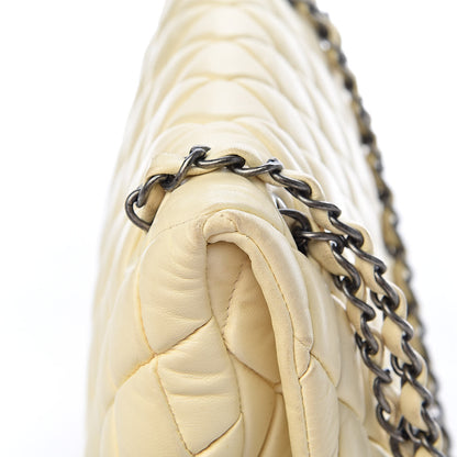 Chanel Lambskin Large New Bubble Flap Ivory 13 of 15