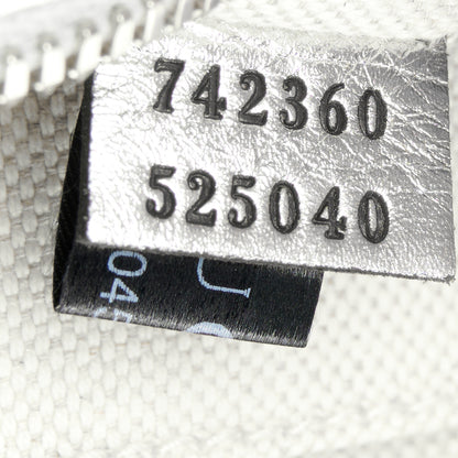 Gucci Metallic Sakai Be Green Calfskin Diagonal Stitched Small Blondie Shoulder Bag Silver 7 of 10