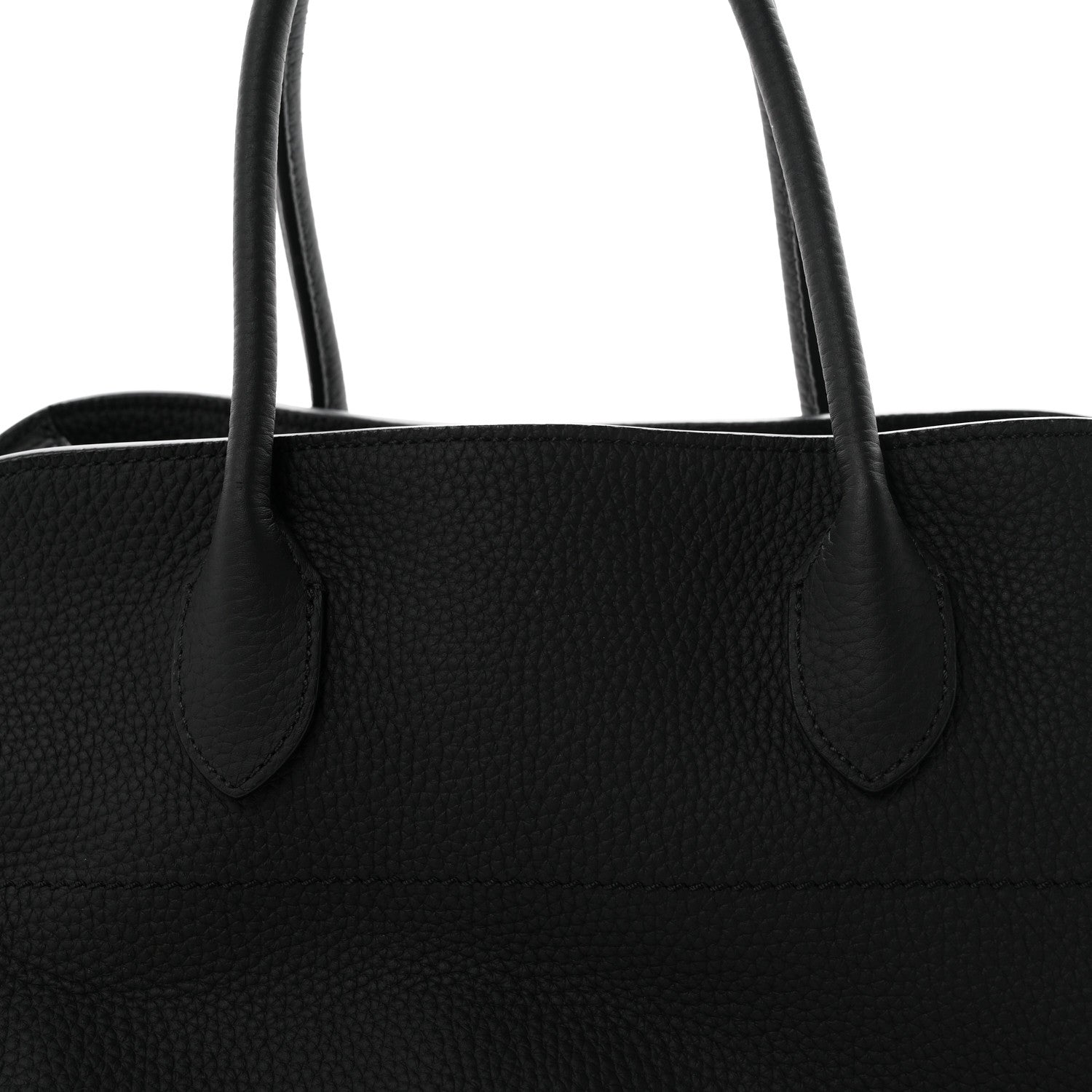 The Row Matte Grained Calfskin Soft Margaux 15 Black 7 of 9