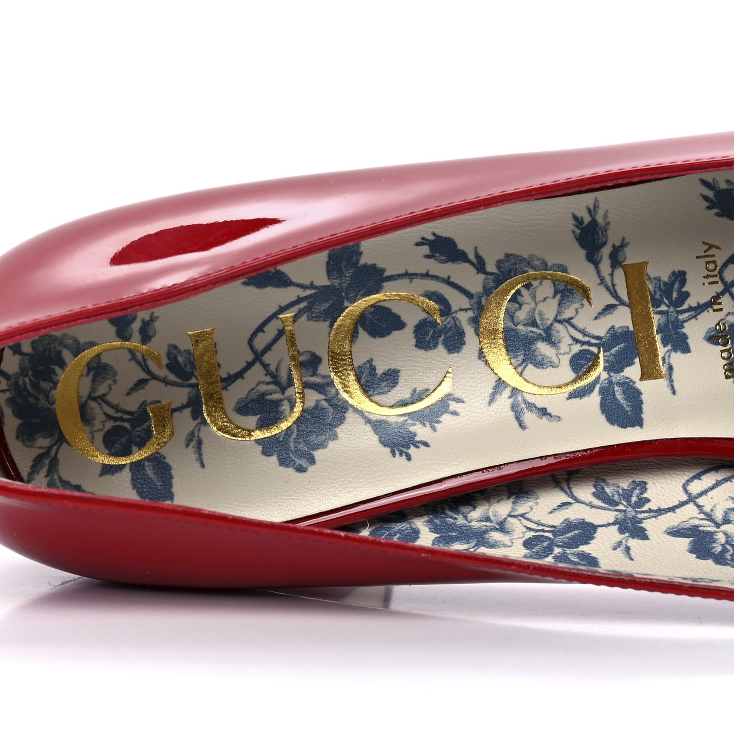 Vernice GG Victoire 55mm Loafer Pumps 39 Hibiscus Red