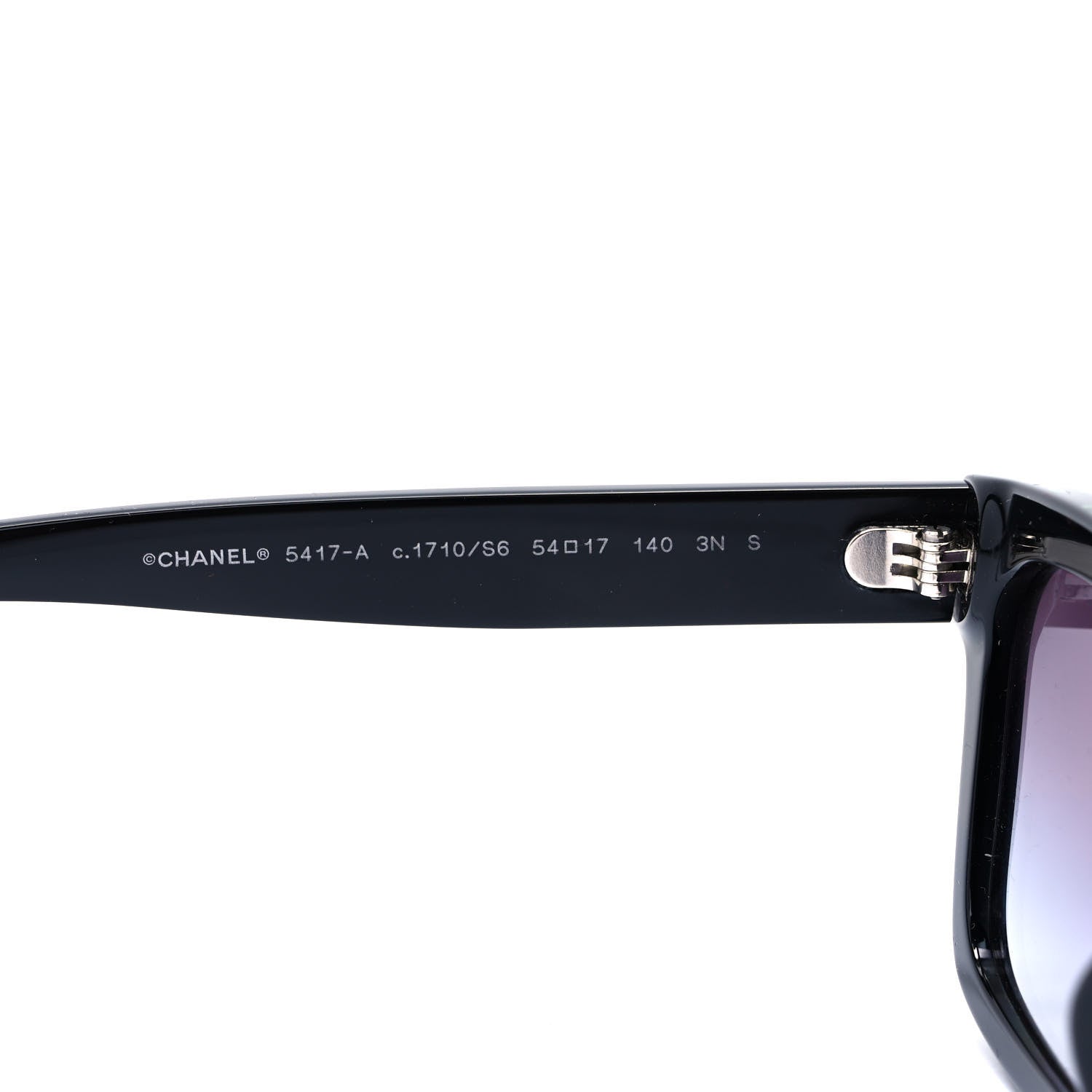 Chanel Acetate Square Sunglasses 5417-A Black 6 of 9