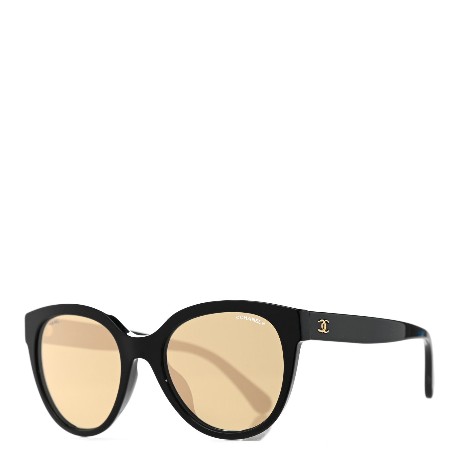 Chanel Acetate CC Butterfly Sunglasses 5414 Black Beige 1 of 7
