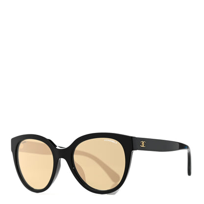 Chanel Acetate CC Butterfly Sunglasses 5414 Black Beige 1 of 7