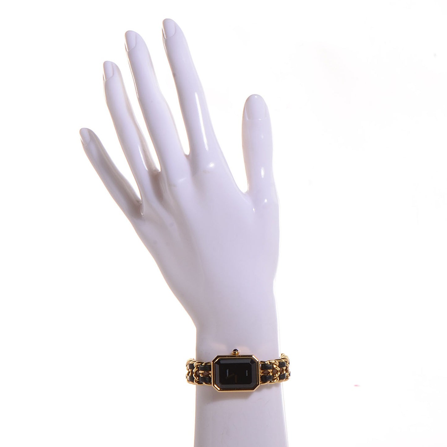Stainless Steel Lambskin 20mm Chain Premiere Quartz Watch Gold L