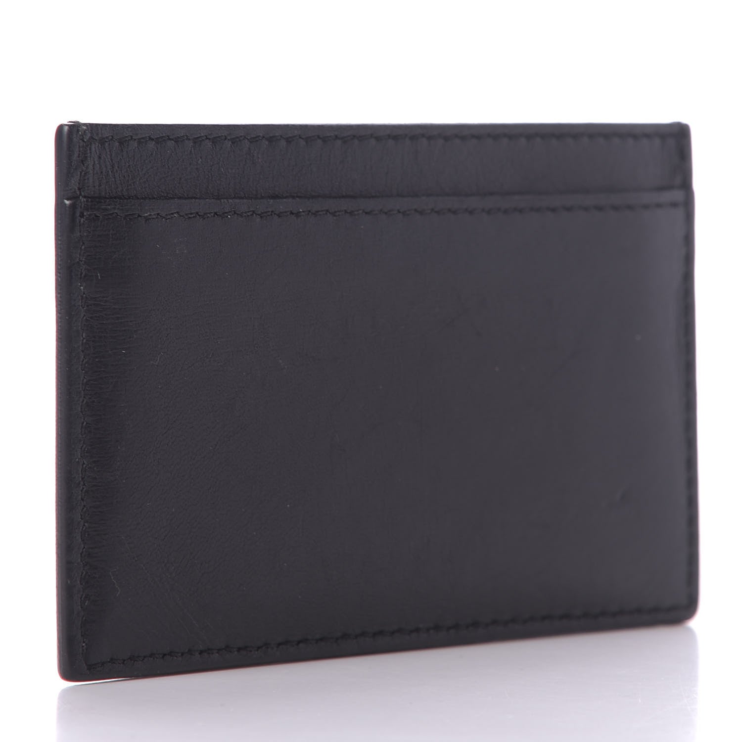 Celine Smooth Lambskin Card Holder Black 3 of 8