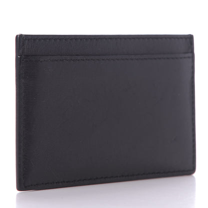 Celine Smooth Lambskin Card Holder Black 3 of 8