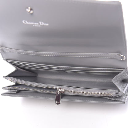 Christian Dior Grained Calfskin Diorama Croisiere Chain Wallet Gris 5 of 10