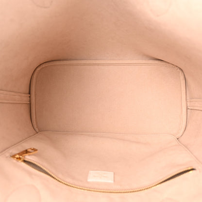 Louis Vuitton Empreinte Monogram Spring In The City Neverfull MM Kaki Beige Cream 5 of 9