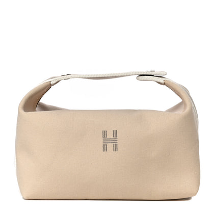 Hermes Canvas Large Bride-A-Brac Pouch Natural 1 of 9