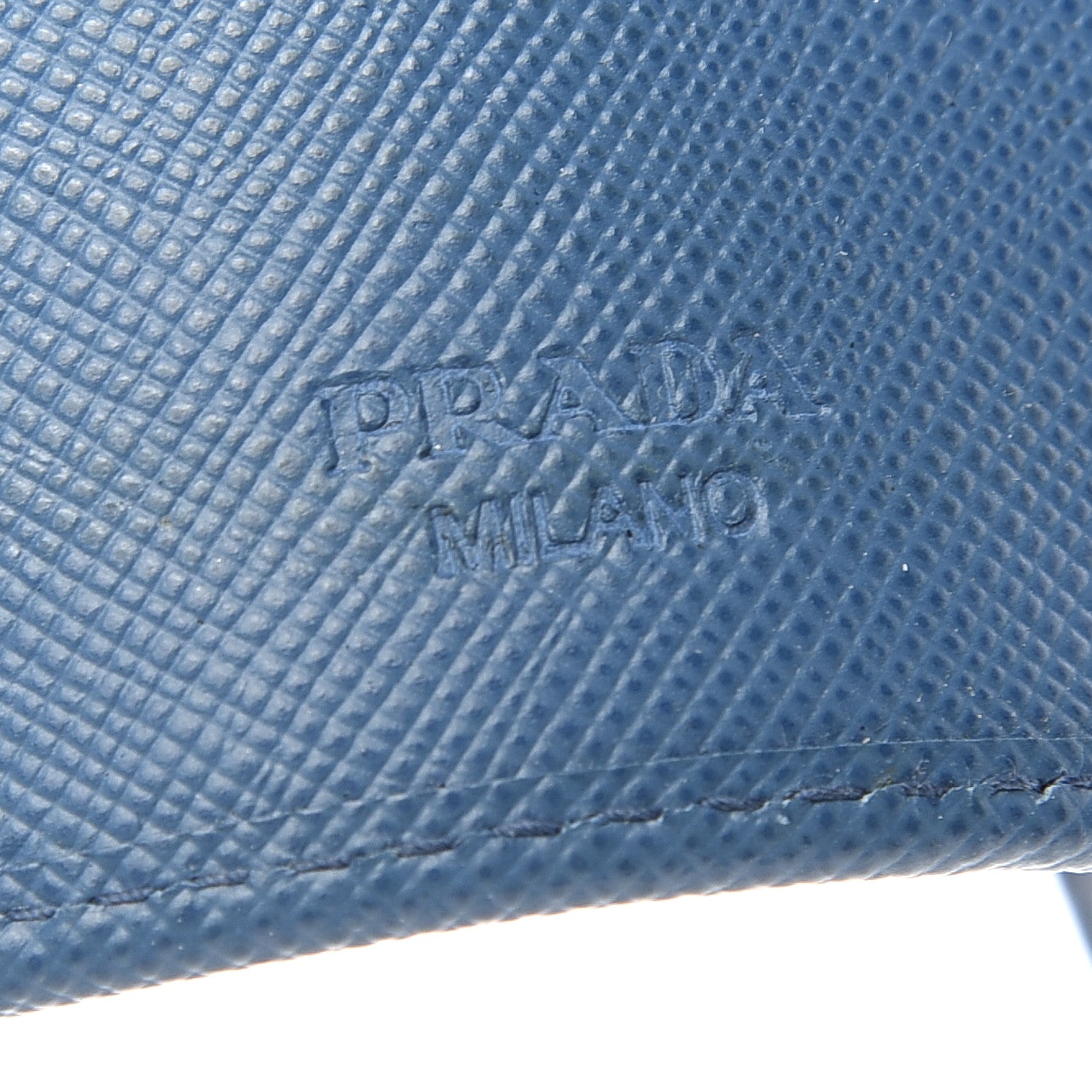 Prada Saffiano 6 Key Holder Cobalto 6 of 6