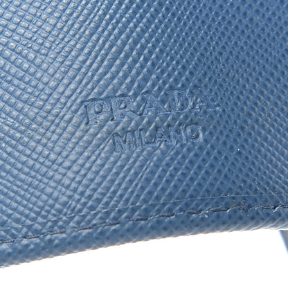 Prada Saffiano 6 Key Holder Cobalto 6 of 6