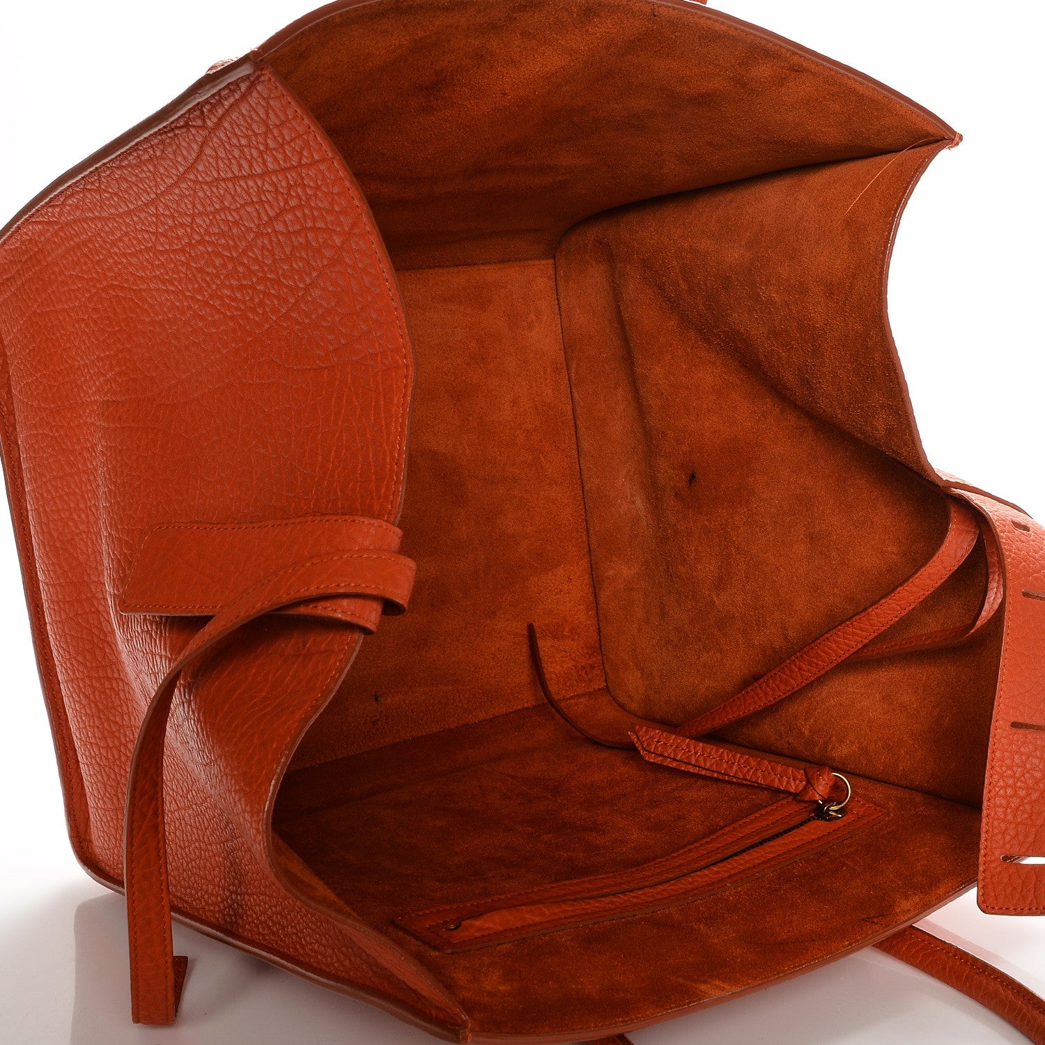 Celine Bullhide Calfskin Medium Phantom Luggage Burnt Orange 5 of 14