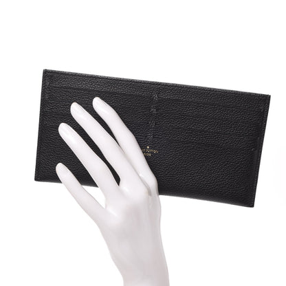 Louis Vuitton Calfskin Felicie Chain Wallet Card Holder Insert Black 2 of 9
