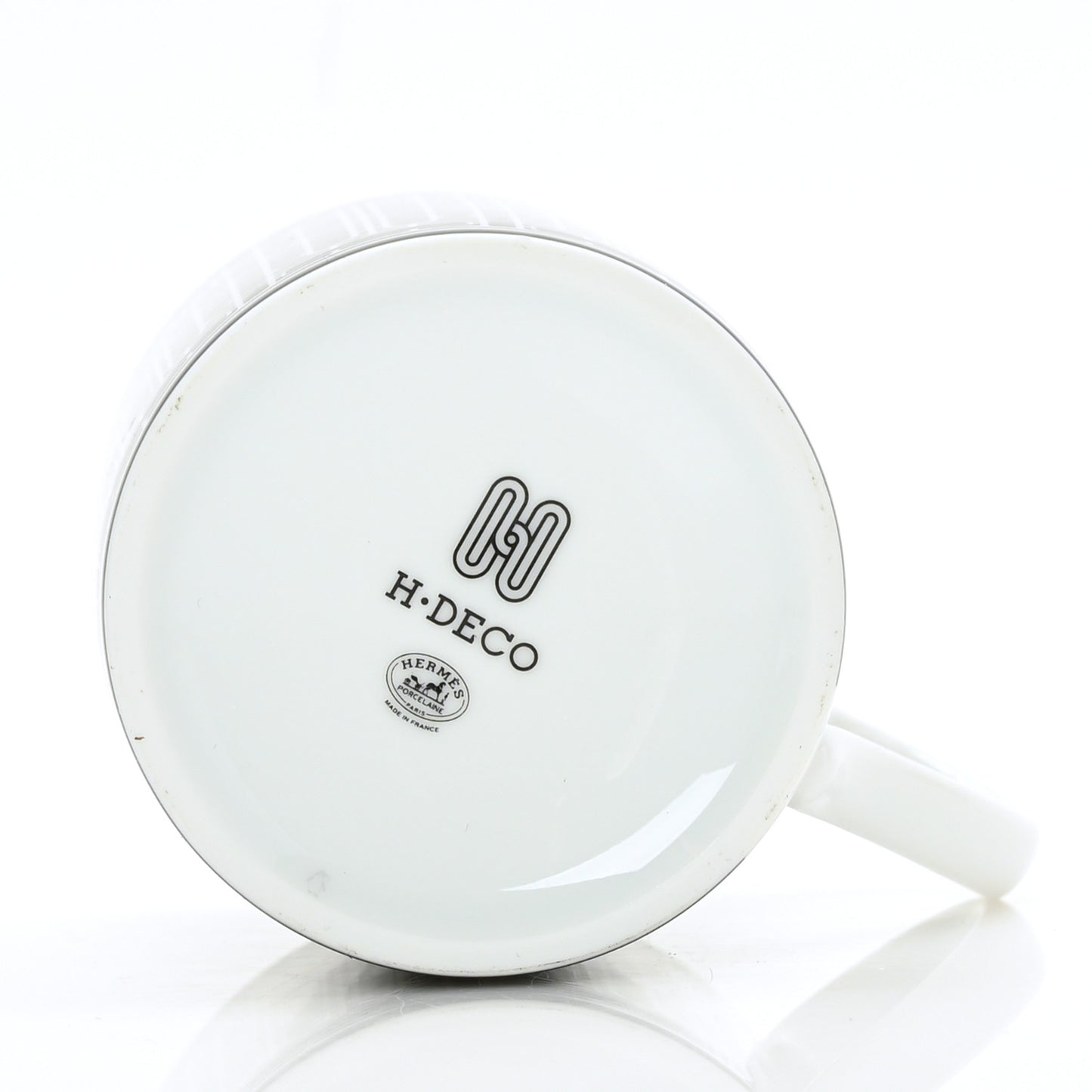 Porcelain H Deco Mug N°2 Black
