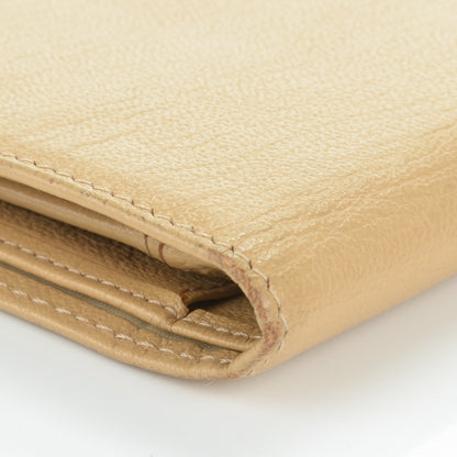 Chanel Goatskin CC Yen Wallet Beige 10 of 11