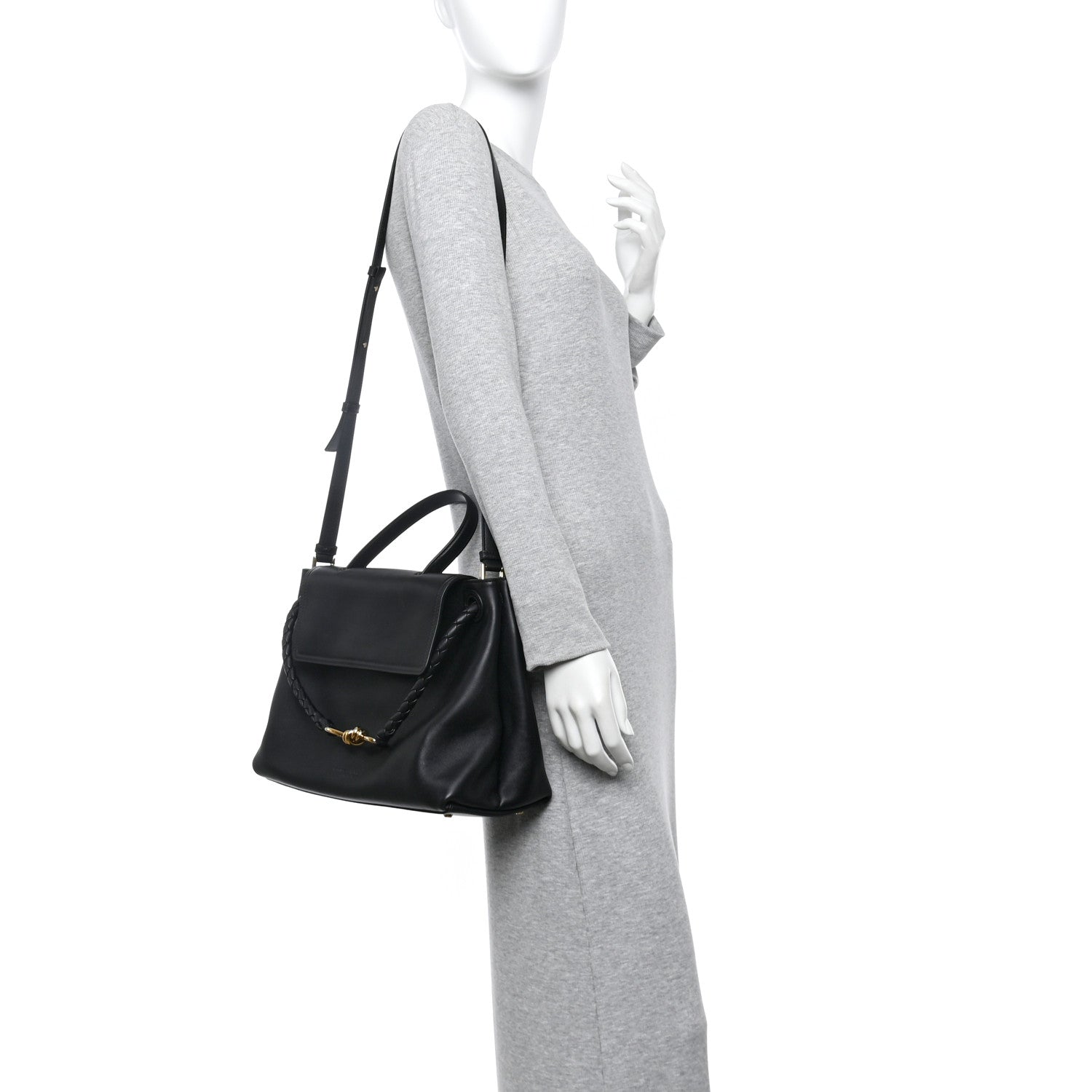 Bottega Veneta Silky Calfskin Medium Ciao Ciao Black 2 of 13