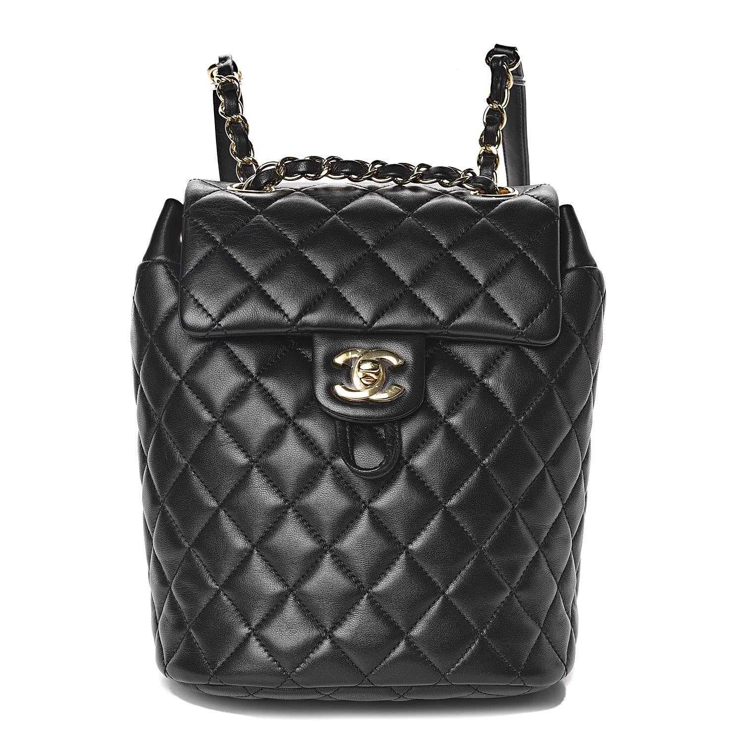 Chanel Calfskin Quilted Mini Urban Spirit Backpack Black 1 of 9